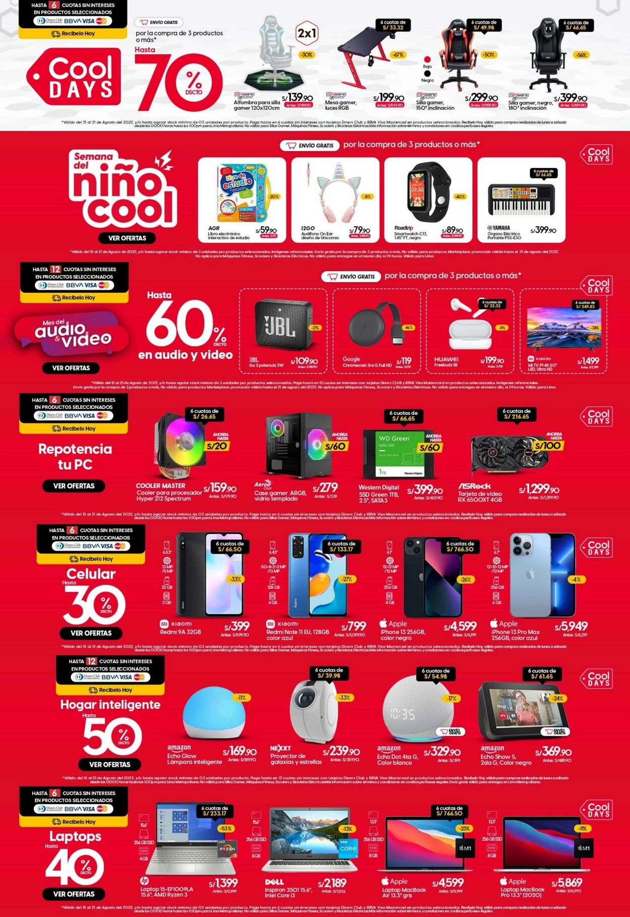 Coolbox Catálogo Promocional Válido del 15.08 al 21.08 Página nº 1