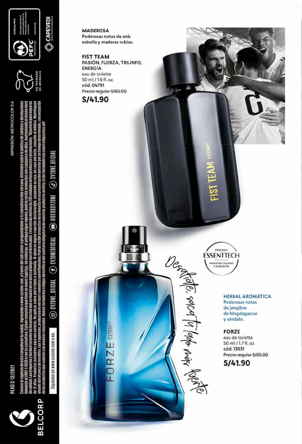 New Cool Perfumes Cyzone Para Hombres Perfume New Cool Cyzone