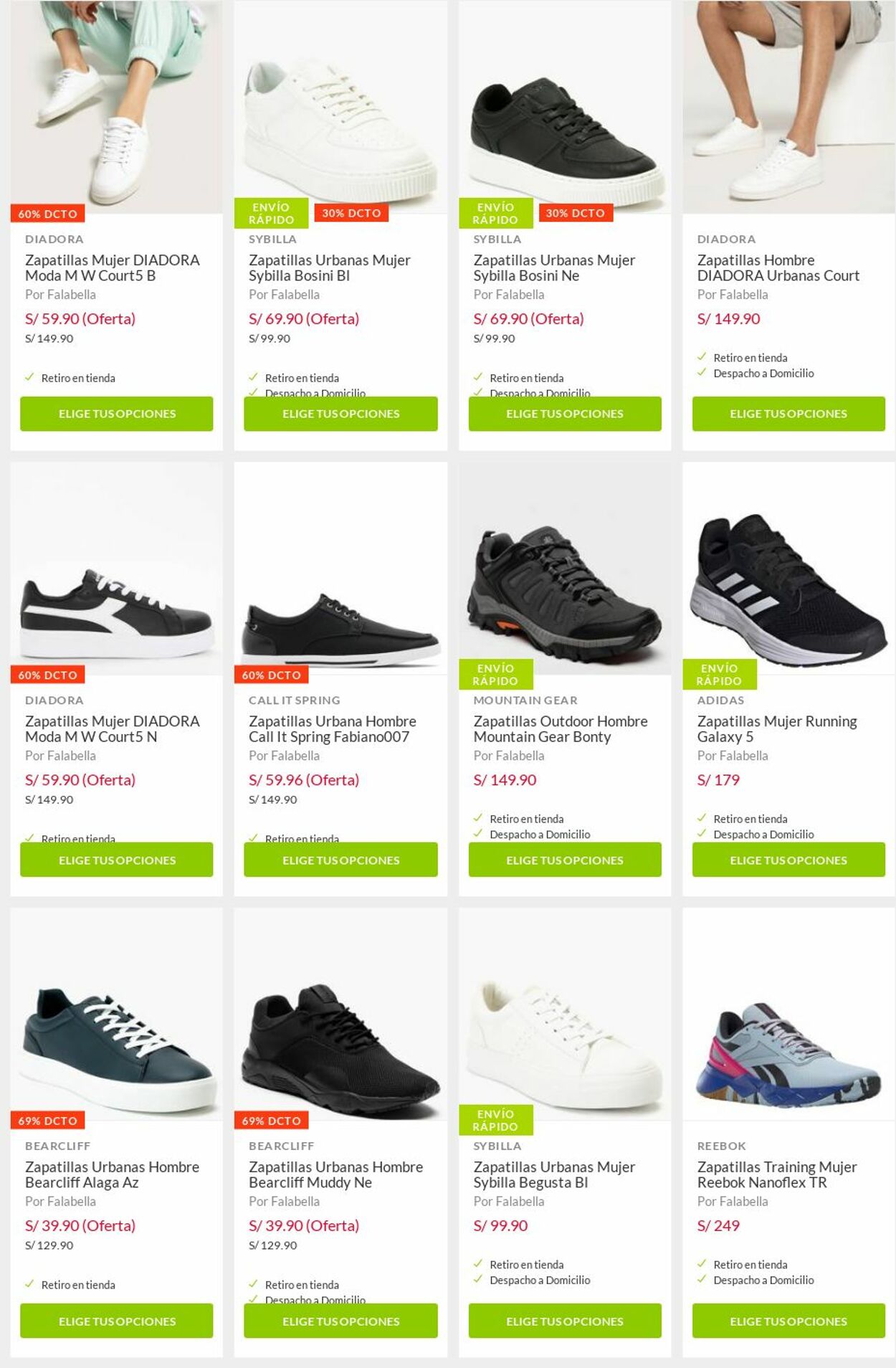 falabella nike zapatillas mujer