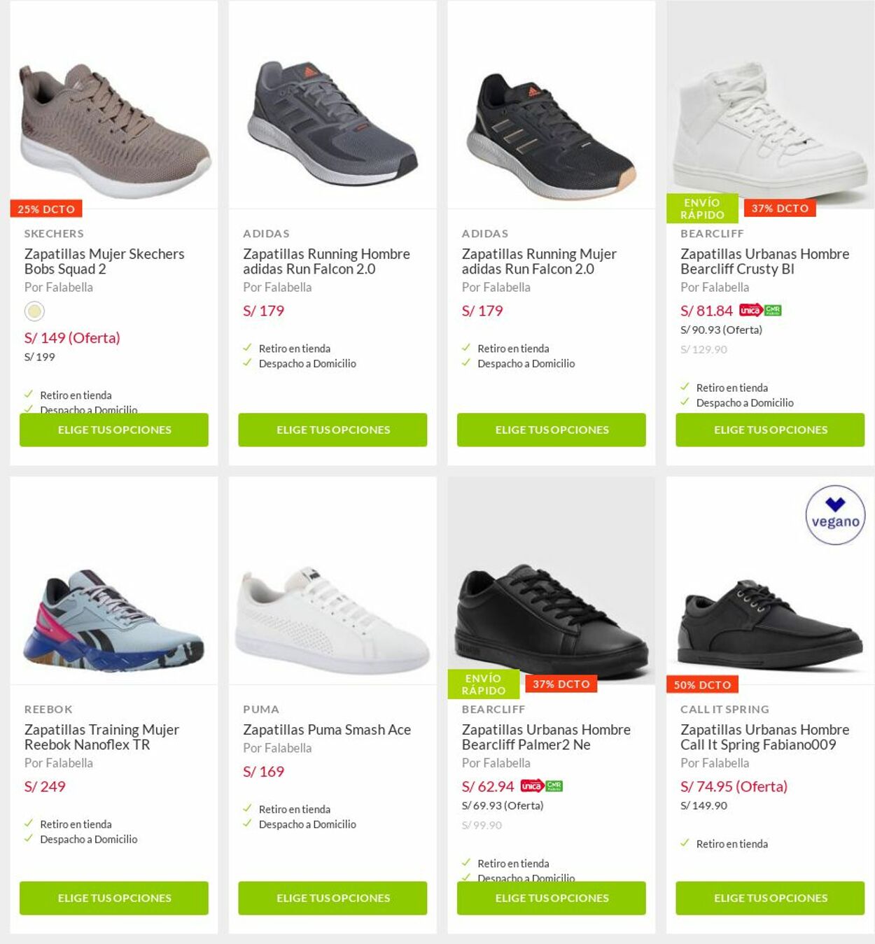 Zapatos skechers shop hombre falabella 2019