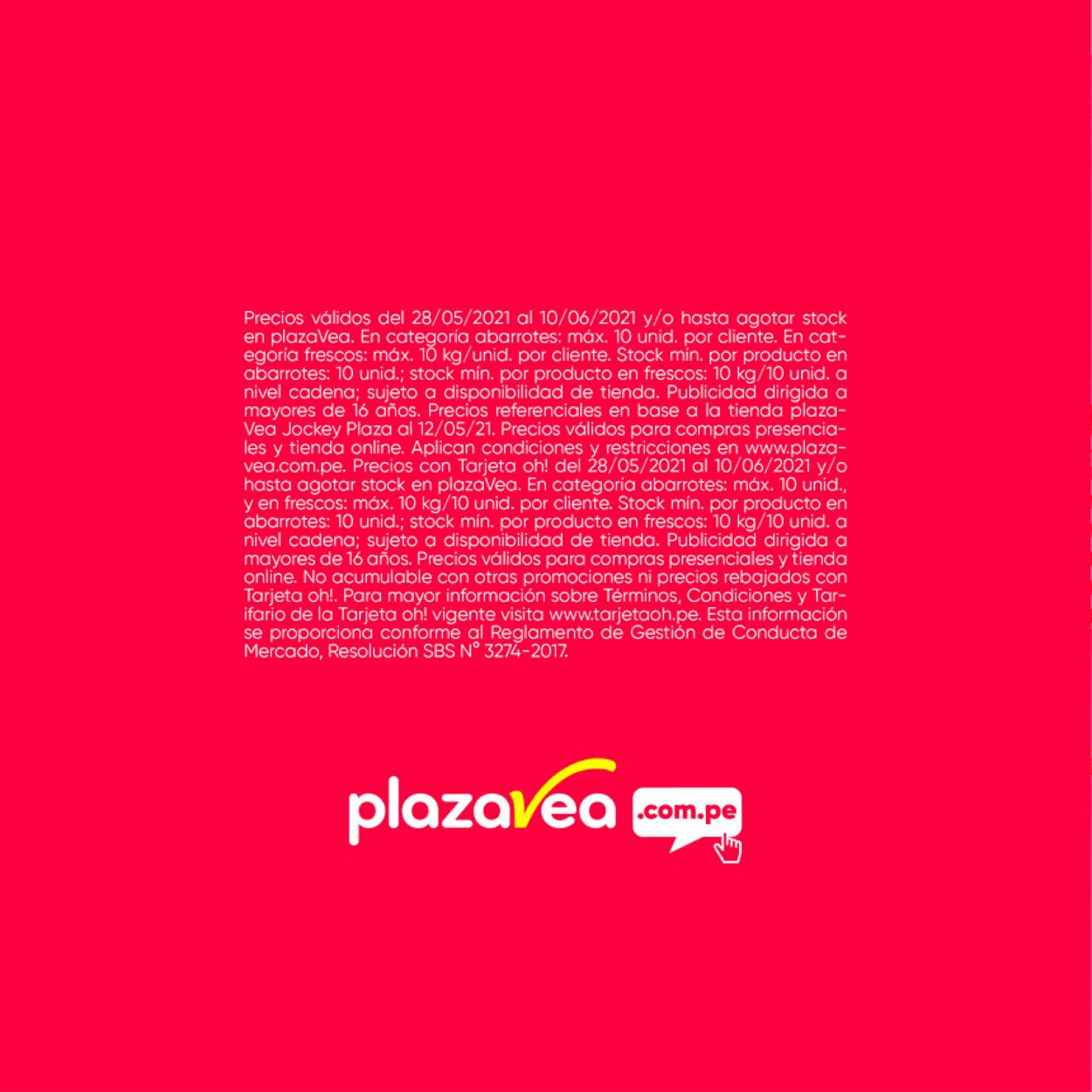 Catálogo Plaza Vea 28.05.2021 - 10.06.2021