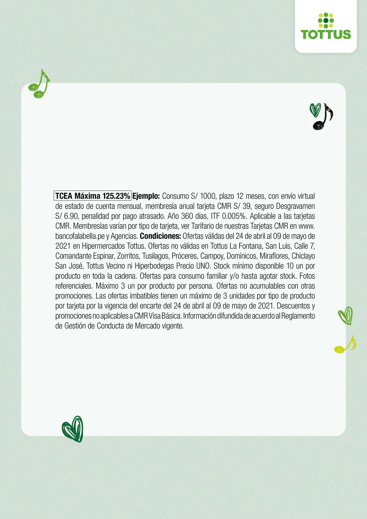 Catálogo Tottus 24.04.2021 - 09.05.2021